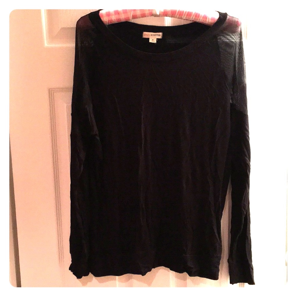 Sheer shoulder top